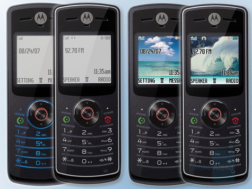 Motorola W156, W160, W175 and W180 - Six new budget Motorola phones