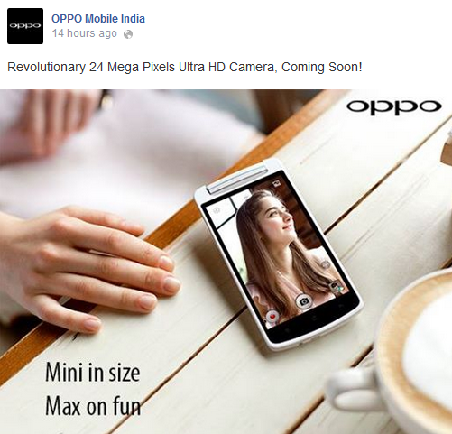The Oppo N1 mini is coming to India - Oppo N1 mini tipped in India with "revolutionary" 24MP ultra HD camera