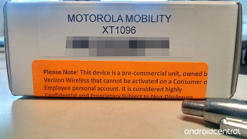 Mystery box shows Motorola device headed for Verizon (X+1?)
