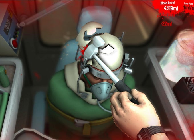 Surgeon Simulator, the bloody and sadistic medical splatter-fest, will cut its way to Android tablets soon