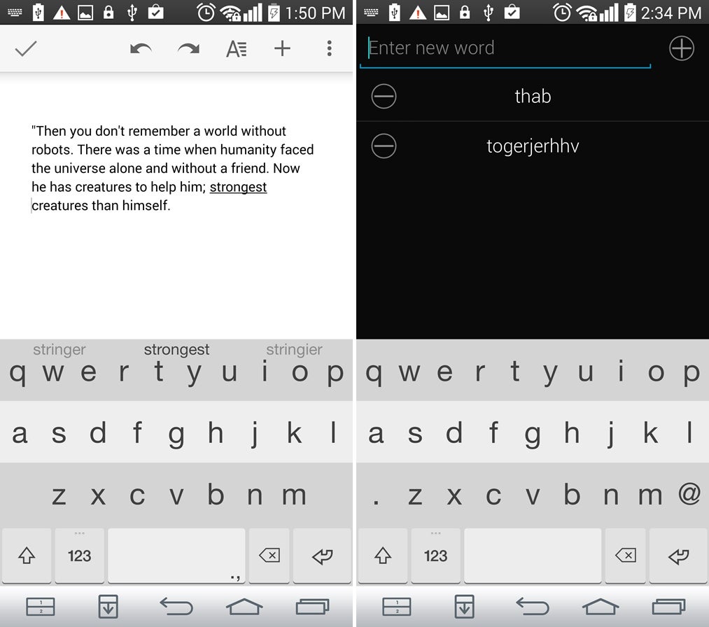 Android keyboard app shoot-out - Fleksy, Minuum, Swiftkey, and Swype battle for glory