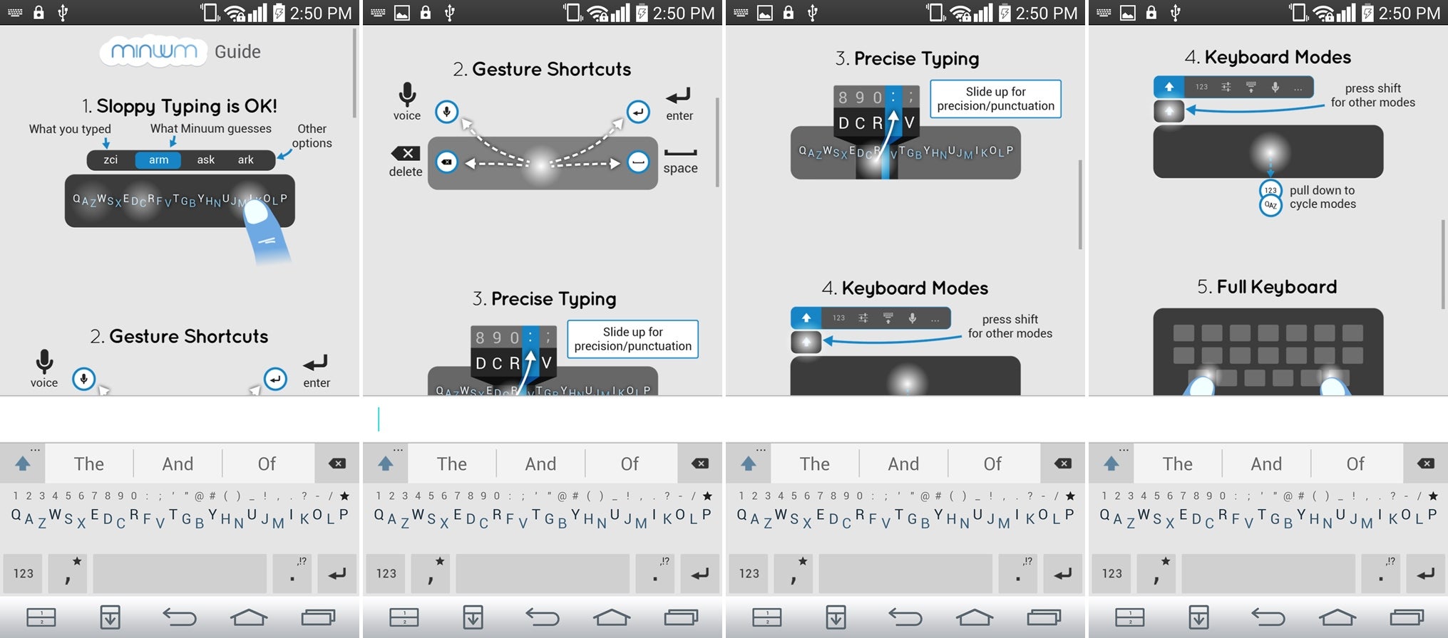 Android keyboard app shoot-out - Fleksy, Minuum, Swiftkey, and Swype battle for glory