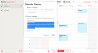 Share your iCloud calendar publicly, copy the web address