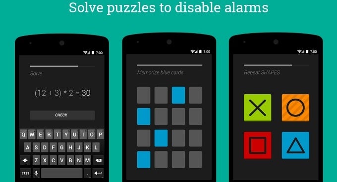 Puzzle Alarm Clock is a hardcore alarm app with gentle colors