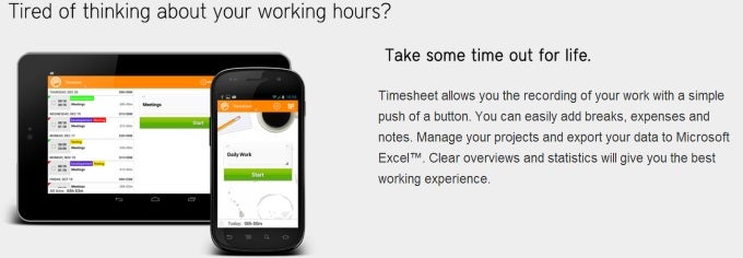 Timesheet is a time tracker for busy people