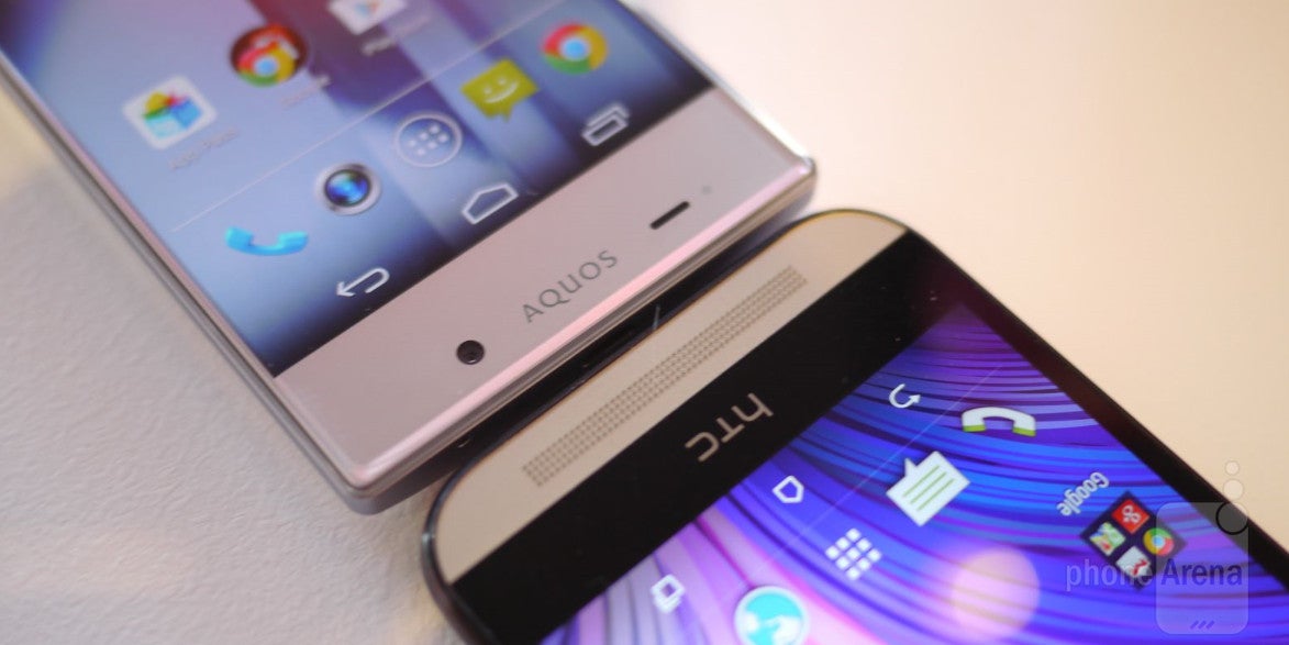 Sharp AQUOS Crystal versus HTC One M8: first look