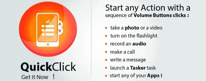 QuickClick lets you assign shortcuts to your phone&#039;s volume buttons at will