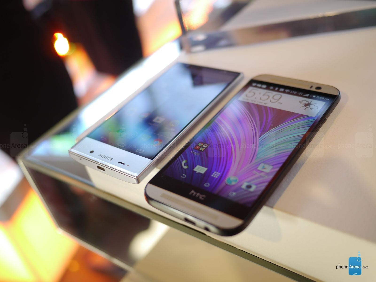 Sharp AQUOS Crystal versus HTC One M8: first look