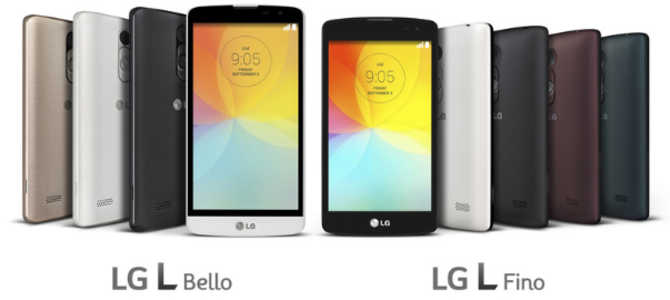 The LG L Bello and LG L Fina are designed for the teen market in certain countries - LG announces two new smartphones, aimed at your average teens