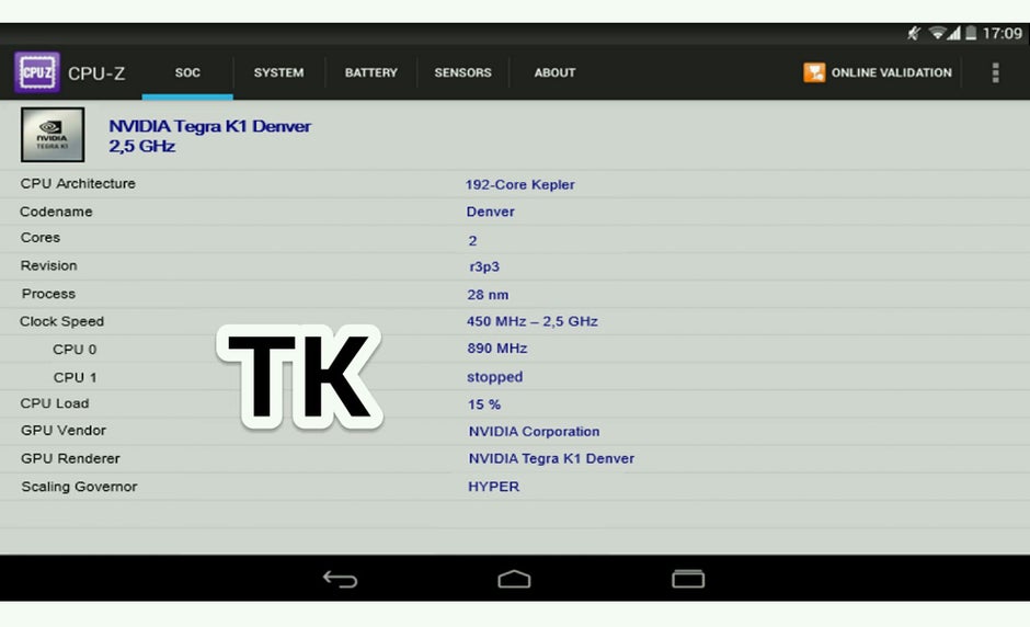 Leak shows the HTC Nexus tablet powered by a 64-bit Tegra K1 processor