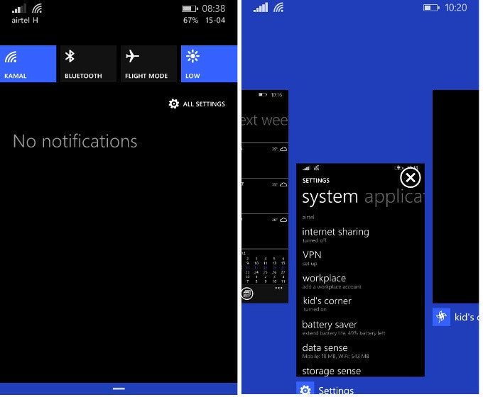 Actionable notifications and split-screen multitasking coming soon to Windows Phone, tip insiders