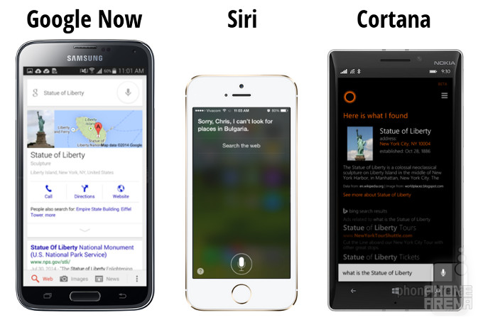 Seriously, Siri? You can't talk about the Statue of Liberty unless one is in a supported region? - Google Now vs Siri vs Cortana: showdown