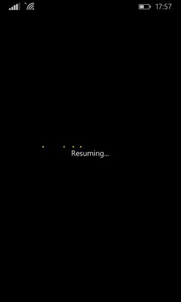 Is this a familiar sight on your Windows Phone? - Do you see those little dots and “resuming” when switching apps in Windows Phone often?  It’s not you or your phone