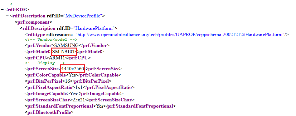 User Agent Profile for Samsung Galaxy Note 4 confirms 1440 x 2560 QHD screen for the phablet - User Agent Profile confirms 1440 x 2560 QHD resolution for the Samsung Galaxy Note 4 screen