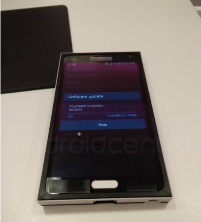 A photo of what's probably the Galaxy Note 4 in a protective case - Samsung Galaxy Note 4 rumor round-up: specs, features, price, release date, and all we know so far