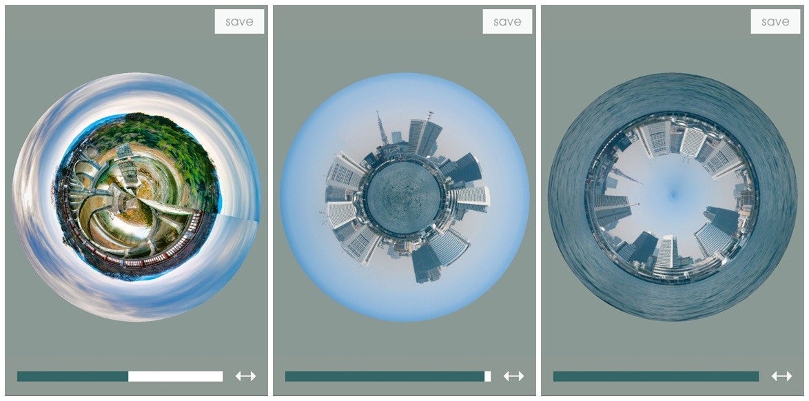 Planet Camera lets you twist photos into a planetary shape