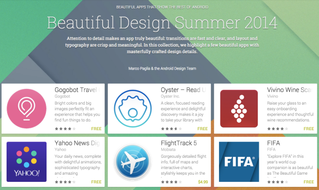 Google highlights great design in Play Store apps