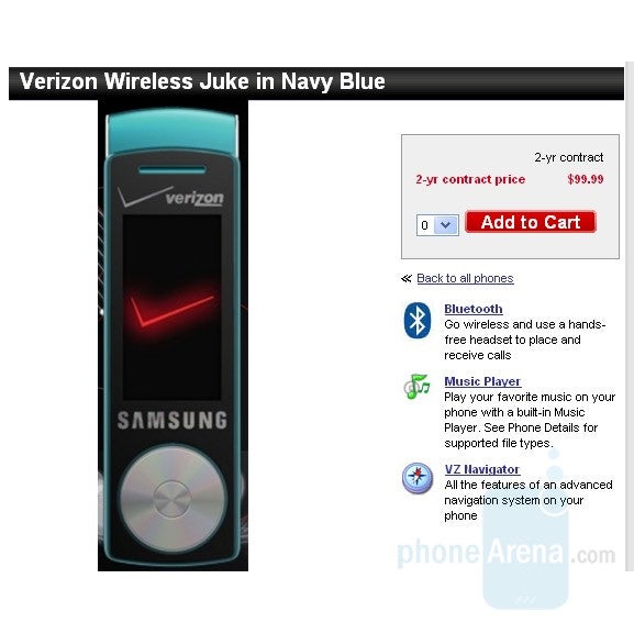 Samsung Juke - Samsung Gleam and Motorola Z6tv come tomorrow, Juke gets price