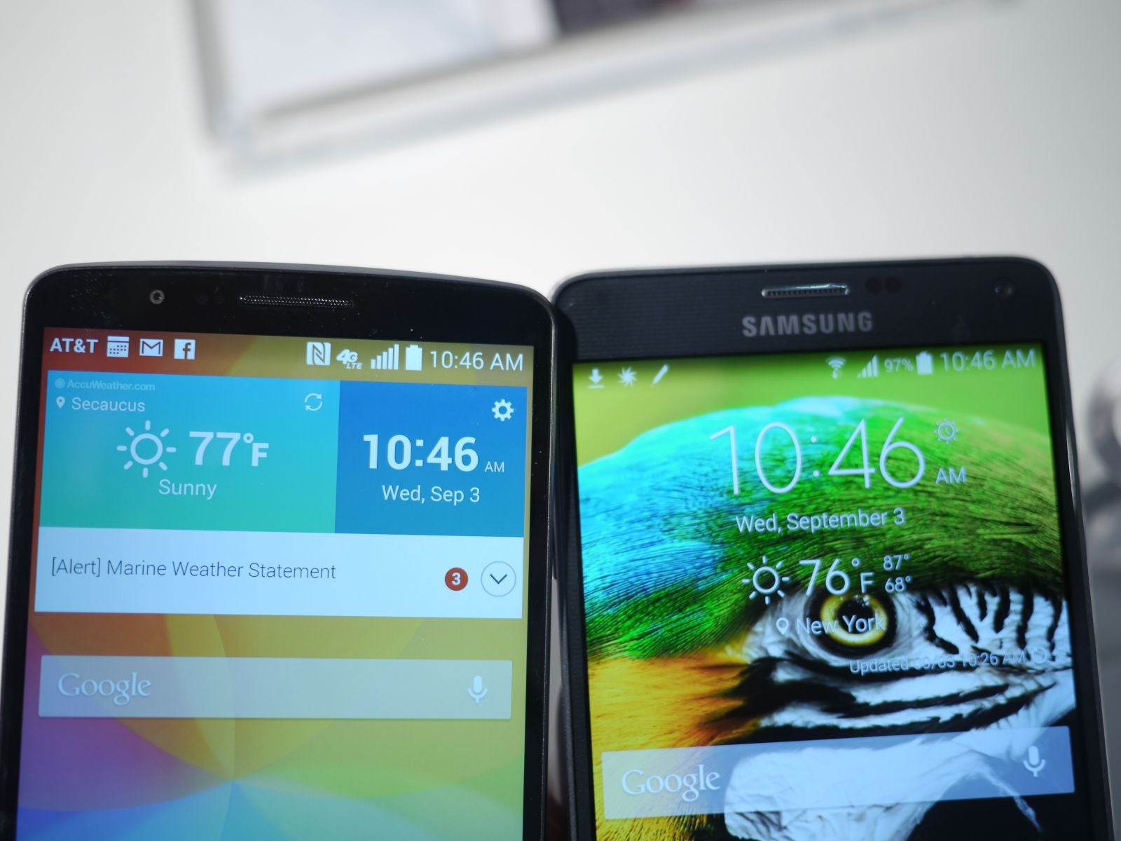 Samsung Galaxy Note 4 vs LG G3: first look