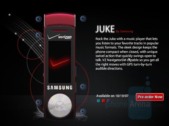 Samsung Juke available for pre-order