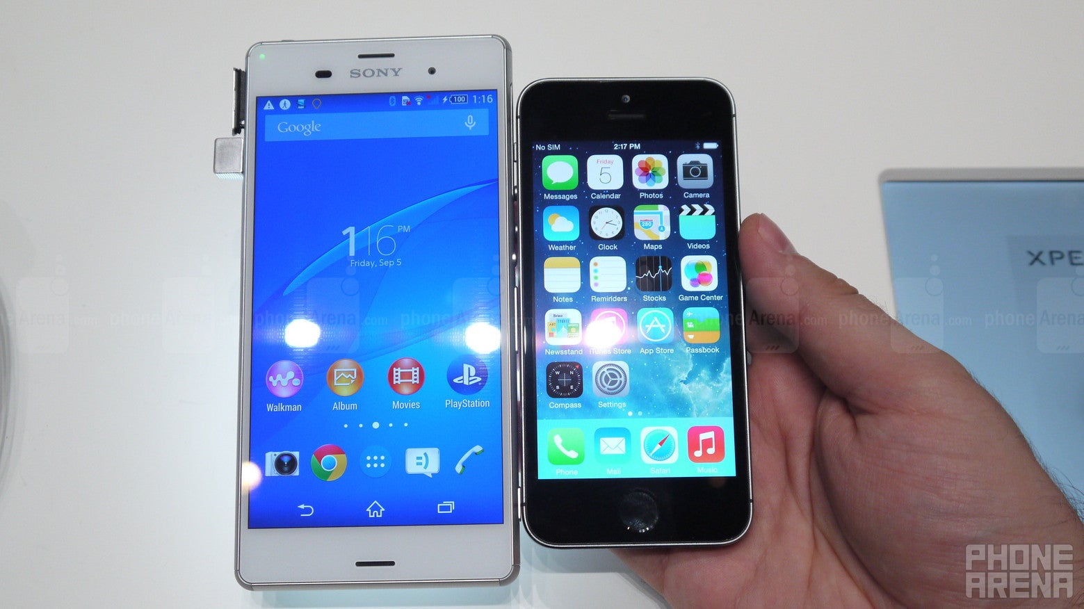 Sony Xperia Z3 vs Apple iPhone 5s: first look