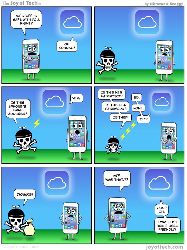 Humor: iCloud is user friendly and meets someone new