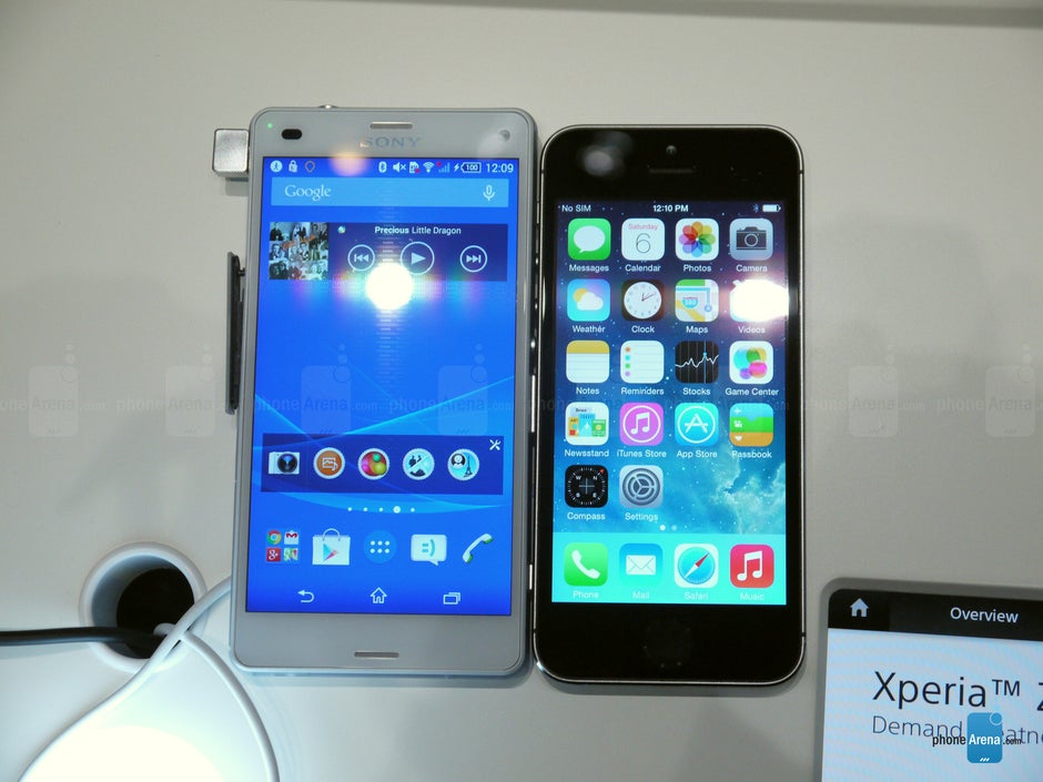Sony Xperia Z3 Compact vs Apple iPhone 5s: first look