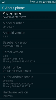 Verizon&#039;s Samsung Galaxy S5 gets update to Android 4.4.4 - Verizon updates Samsung Galaxy S5 to Android 4.4.4