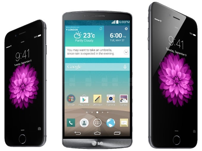 iPhone 6 (both versions) vs LG G3: first look