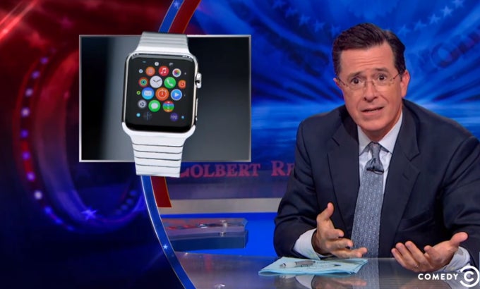 Time for fun: Stephen Colbert also takes a jab at the Apple Watch