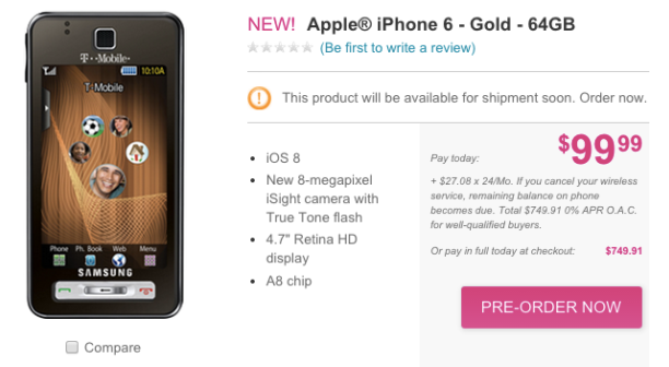 Behold! It&#039;s the Apple iPhone 6? - T-Mobile to give priority to JUMP! members ordering the Apple iPhone 6 this weekend