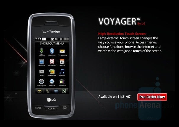 LG Voyager and Venus available for Pre-Order