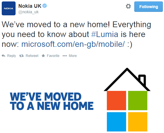 Microsoft starts swallowing Nokia's websites