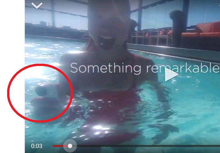 Is that HTC&#039;s rumored new camera in the swimmer&#039;s hand? - HTC video teases October 8th event; &quot;something remarkable is coming&quot; (Picture shows device)