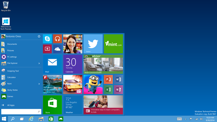 Windows 10 brings improved desktop experience, better multi-tasking, and other good stuff