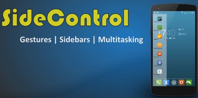SideControl is a gestures, sidebars, multitasking all-in-one app for Android