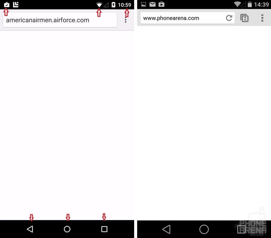 The latest Android L build features tweaked navigation keys and status bar icons