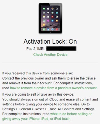 activation locked buyers icloud allows device tool iphone second check hand phonearena
