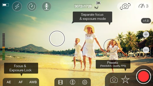 MoviePro updated for iOS 8: brings 3K video to iPhone 6, high bitrates