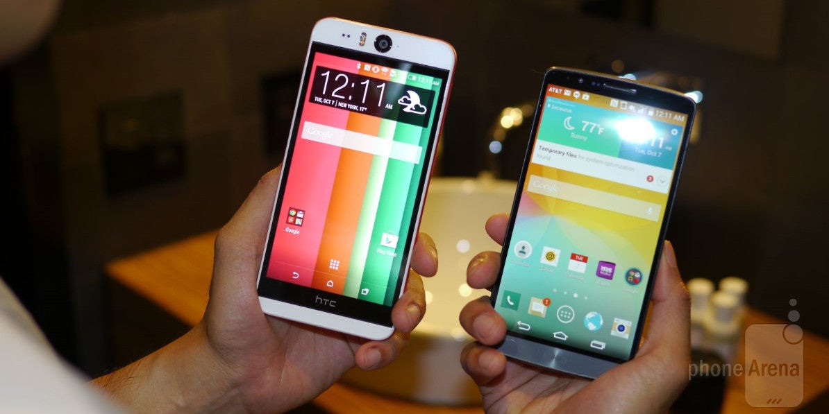 HTC Desire EYE versus LG G3: first look