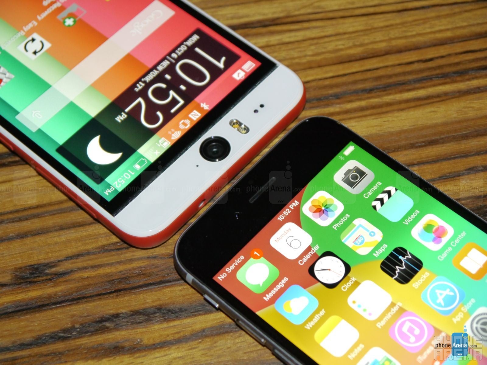 HTC Desire EYE vs Apple iPhone 6: first look