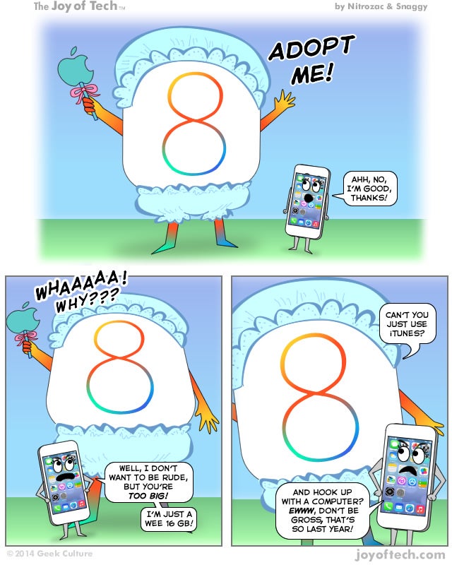 Humor: The issues behind slow iOS 8 adoption rate