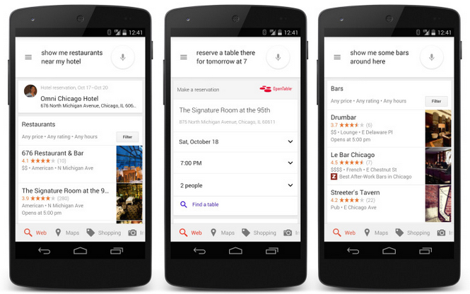 Google Now makes it easy to make reservations and find your way around while on vacation - Update to Google Now gives it conversational skills to help you make reservations