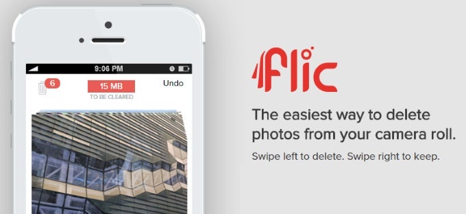 Flic removes unwanted photos from your iOS 8 Photoroll with Tinder-esque swiping