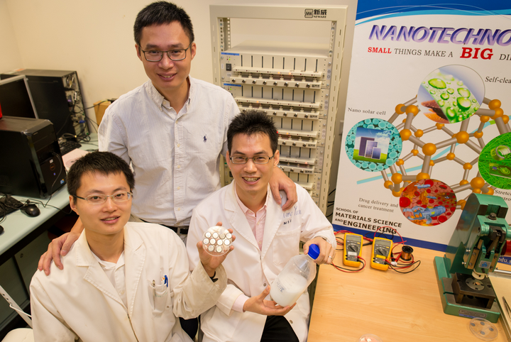The team at NTU that is working on the new battery cell - Imagine a battery for your phone that will charge to 70% full in two minutes, and last for 20 years