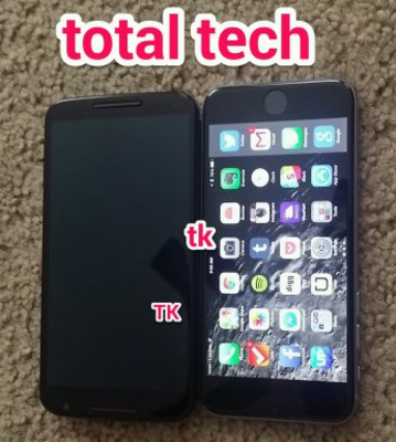 Nexus 6 snapped next to the Apple iPhone 6 Plus