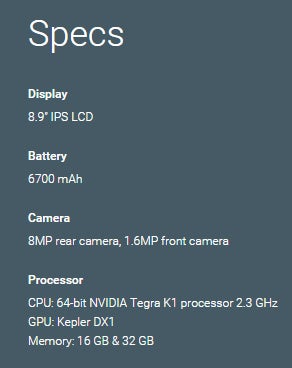 Nexus 9 is now official, flexing 64-bit Tegra K1 muscle
