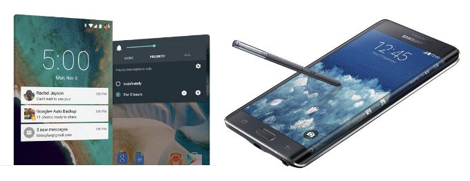 As far as user experience goes, it&#039;s a matter of choosing between the Nexus 6&#039;s clean Android 5.0 Lollipop, and the Note Edge&#039;s S Pen and Edge screen. - Nexus 6 vs Note Edge: Can Google&#039;s own phablet match Samsung&#039;s cutting-edge offering?