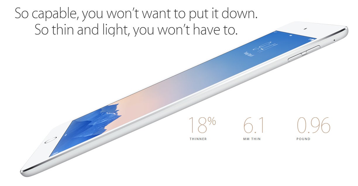 Apple iPad Air 2 goes official: world's thinnest tablet