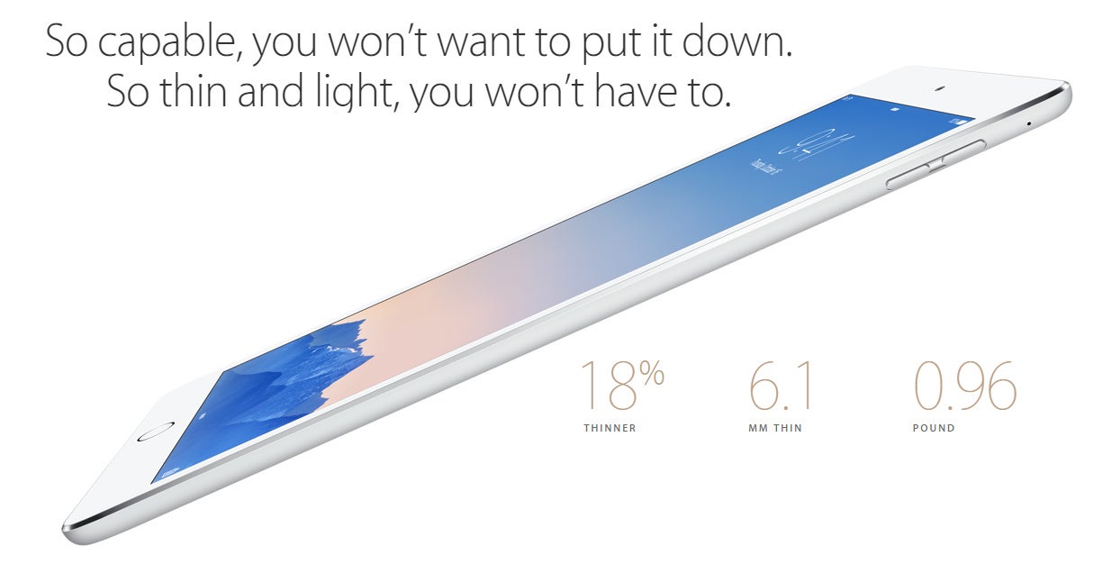 Apple iPad Air 2 goes official: world&#039;s thinnest tablet